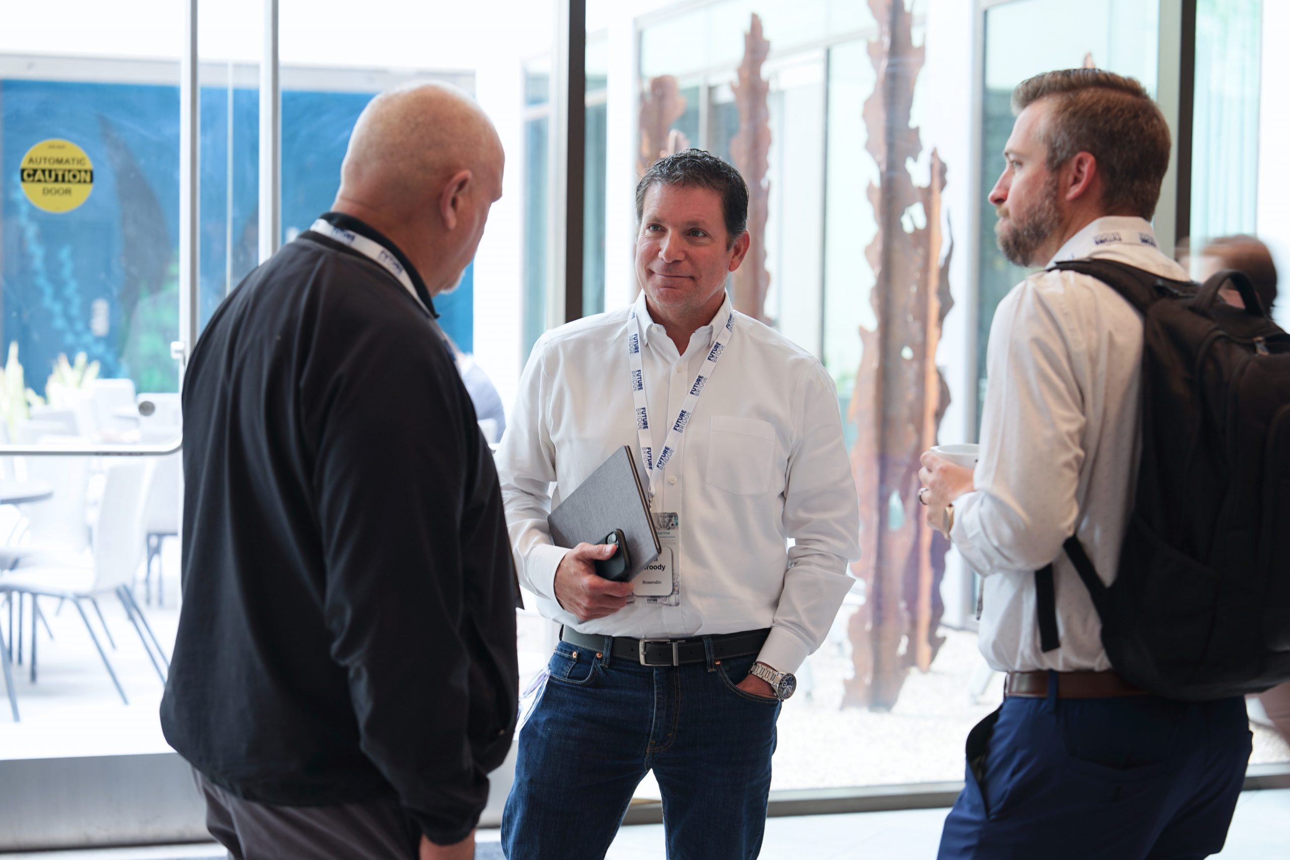 Delegates discussing