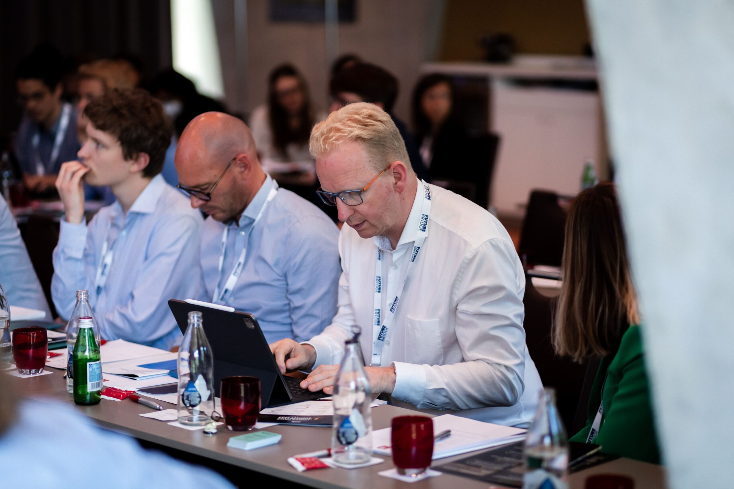 Conference audience during a session