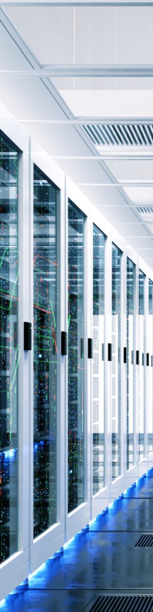 Backup cloud data service center. 3D rendering